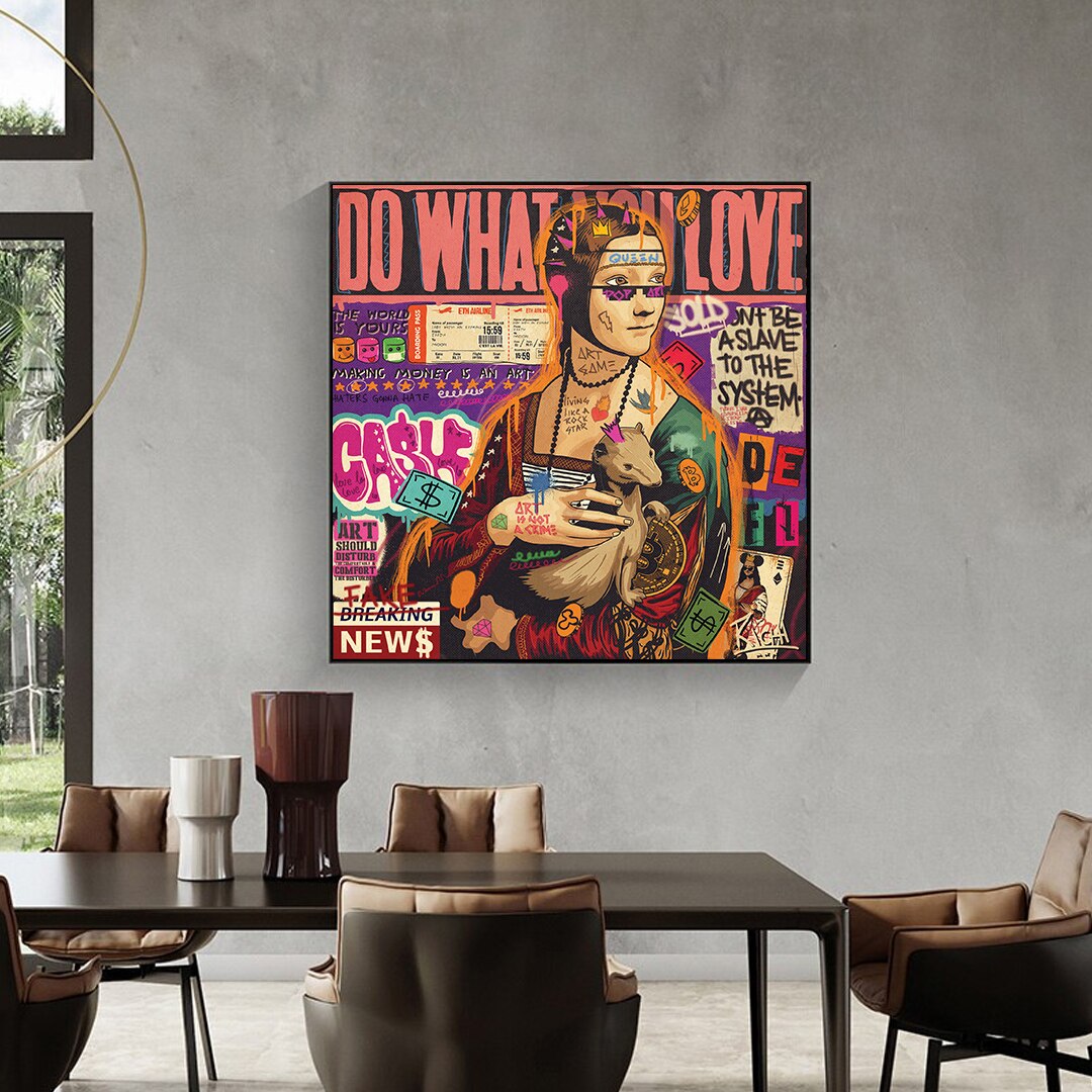 ChandeliersDecor.com-Wall Posters-Woman Holding Lamb Canvas Wall Art - Do what you Love Art