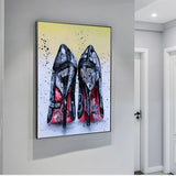 ChandeliersDecor.com-Wall Posters-Women High Heels Shoes Graffiti Art High Heels Poster