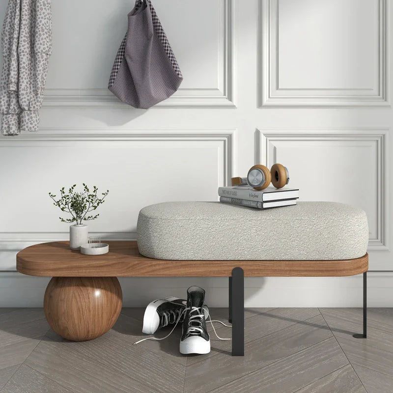 ChandeliersDecor.com-Benches-Wood Shoe Changing Ottoman Stool