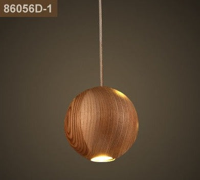ChandeliersDecor.com-Staircase Chandelier-Wooden Globe Pendant Light: Stylish Illumination