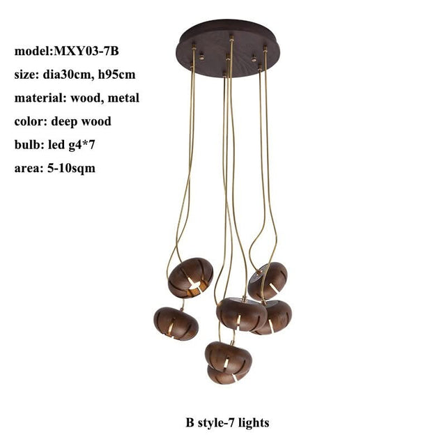 Wooden LED Chandelier: Illuminate with Natural Charm-ChandeliersDecor.com