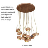 ChandeliersDecor.com-Pendant Lights-Wooden LED Chandelier: Illuminate with Natural Charm