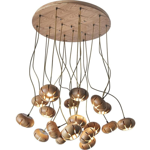 Wooden LED Chandelier: Illuminate with Natural Charm-ChandeliersDecor.com