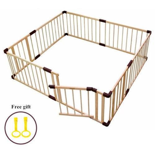 ChandeliersDecor.com-Playpen and Ball Pits-Wooden Play Fence - Perfect Playpen Fencing Solution