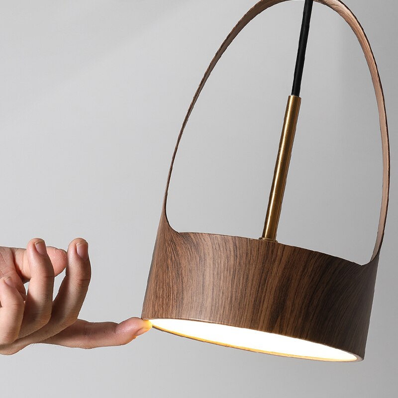 ChandeliersDecor.com-Pendant Lights-Wooden Style Pendant Bedside Light - Illuminate Your Space