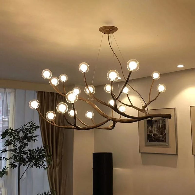 Wooden Twigs Chandelier - Elegant Lighting for any Space-ChandeliersDecor.com