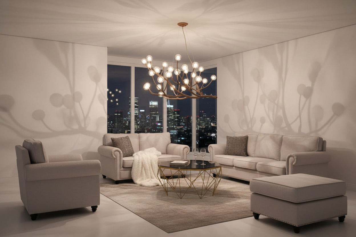 Wooden Twigs Chandelier - Elegant Lighting for any Space-ChandeliersDecor.com