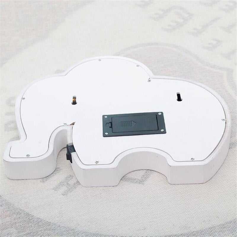 ChandeliersDecor.com-Kids Room Nursery Lighting-Woodiness Baby Elephant LED Bedside Lamp - Kids Bedside Lamp