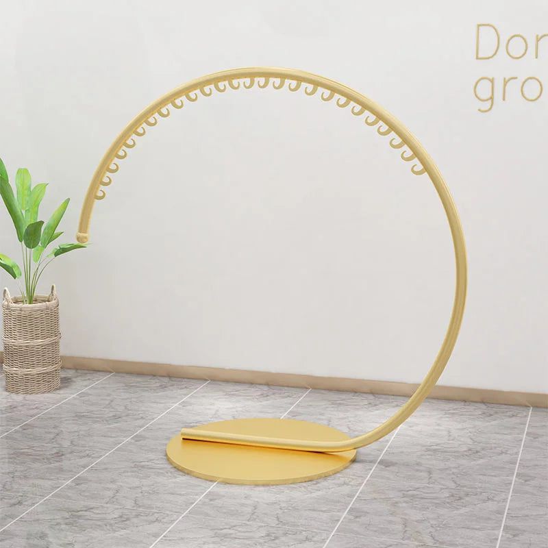 ChandeliersDecor.com-Drying Racks & Hangers-Wrought Iron Circular Floor Standing Coat Rack
