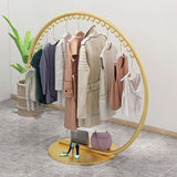 ChandeliersDecor.com-Drying Racks & Hangers-Wrought Iron Circular Floor Standing Coat Rack