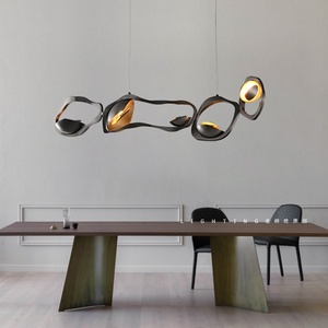 ChandeliersDecor.com-Kitchen Island-XXX LED Rocks Style Chandelier Dining Island