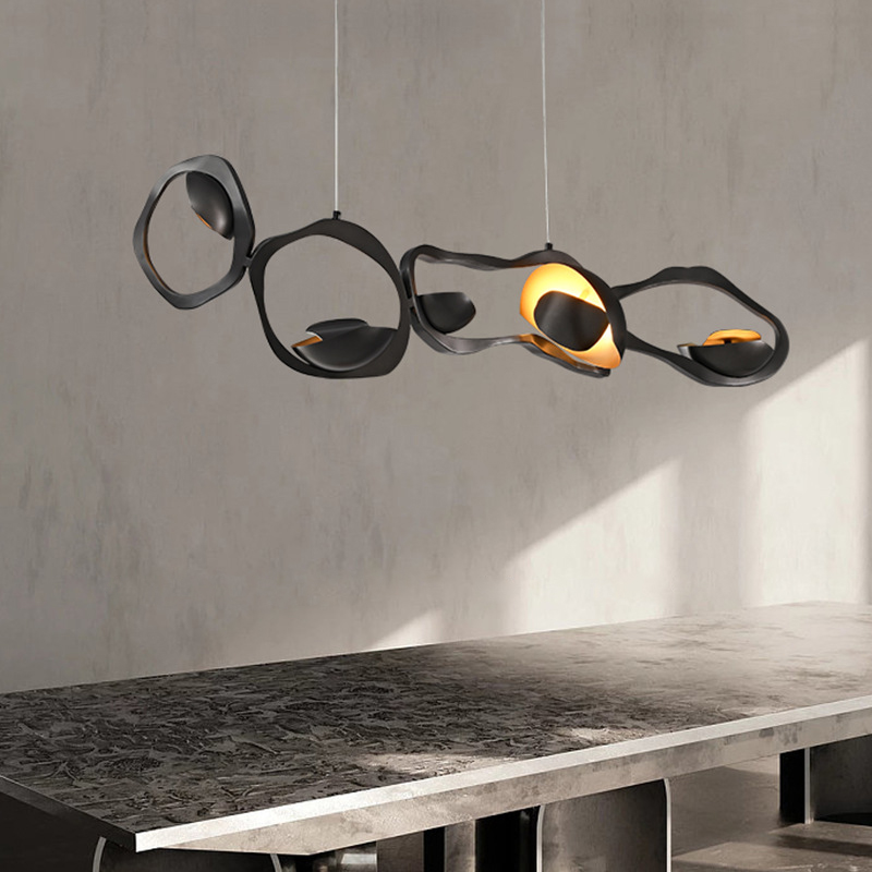 ChandeliersDecor.com-Kitchen Island-XXX LED Rocks Style Chandelier Dining Island