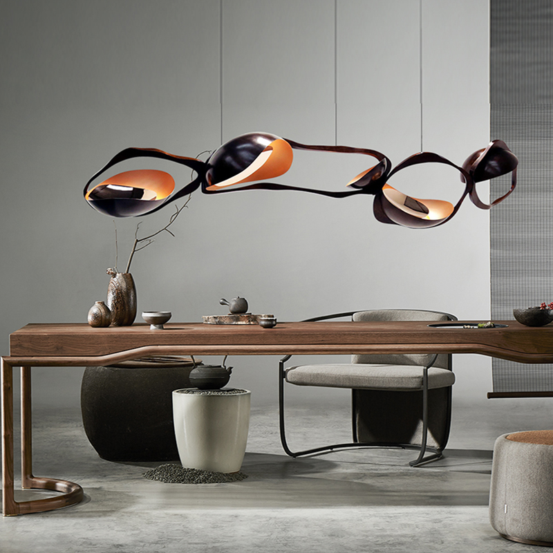 ChandeliersDecor.com-Kitchen Island-XXX LED Rocks Style Chandelier Dining Island