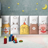 ChandeliersDecor.com-Padded Walls-Zoo Animals Parade Kids Wall Padded Safety Cushions