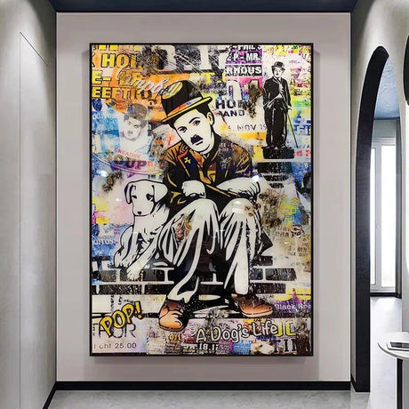 Charlie Chaplin Dogs Life Art: Discover Exquisite Pieces-ChandeliersDecor