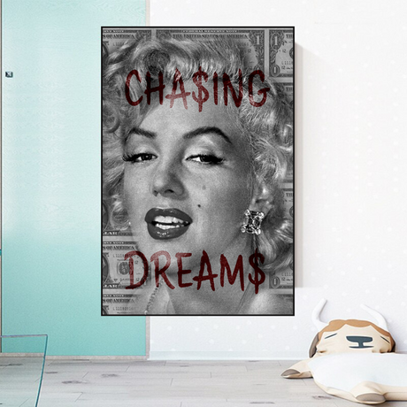 Chasing Dreams: Marilyn Poster - Uncover Iconic Beauty-ChandeliersDecor