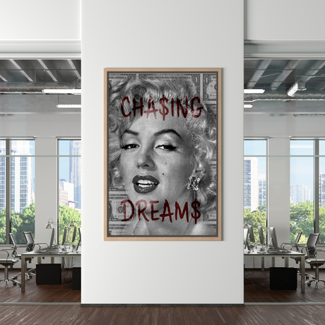 Chasing Dreams: Marilyn Poster - Uncover Iconic Beauty-ChandeliersDecor