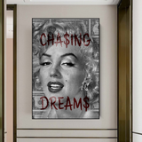 Chasing Dreams: Marilyn Poster - Uncover Iconic Beauty-ChandeliersDecor