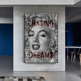 Chasing Dreams: Marilyn Poster - Uncover Iconic Beauty-ChandeliersDecor