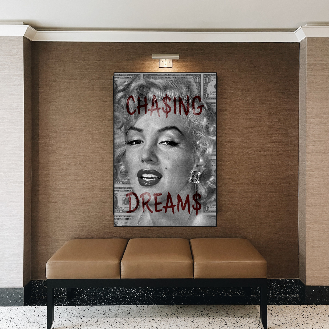 Chasing Dreams: Marilyn Poster - Uncover Iconic Beauty-ChandeliersDecor