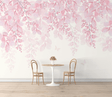 Cherry Tree: Pink Flowers Mural Wallpaper-ChandeliersDecor.com