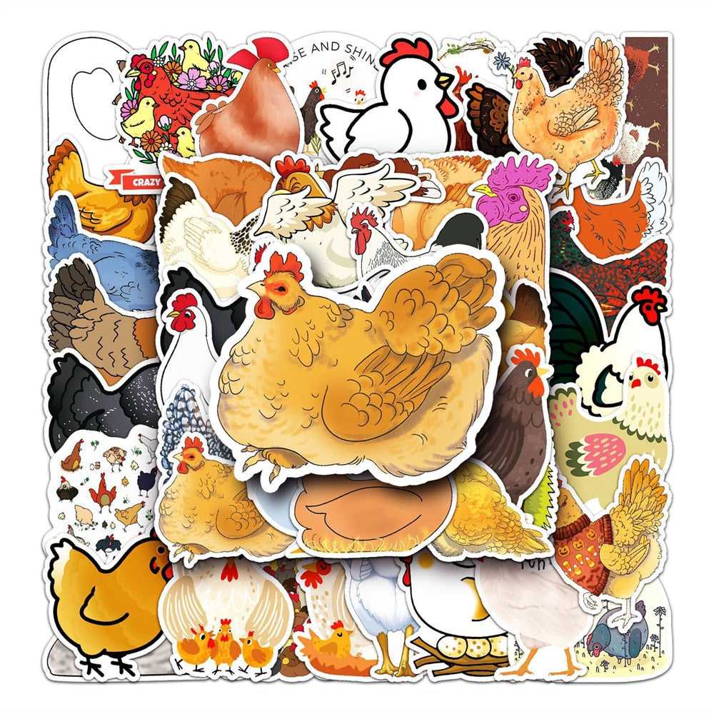 Chicken Stickers Pack-ChandeliersDecor