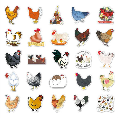 Chicken Stickers Pack-ChandeliersDecor