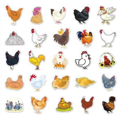 Chicken Stickers Pack-ChandeliersDecor