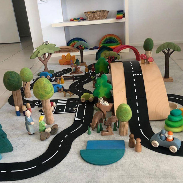 Children Way To Play Road Motorway Toys Puzzle-ChandeliersDecor