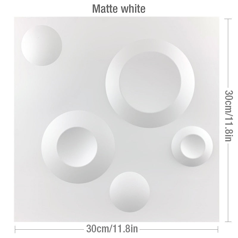 Kreisförmiges geometrisches 3D-Wandpaneel für die Hauswandrenovierung