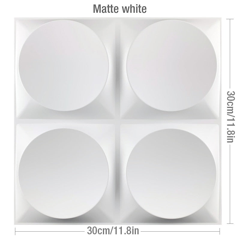 Circular Geometric 3D Wall Panel for House Wall Renovation-ChandeliersDecor