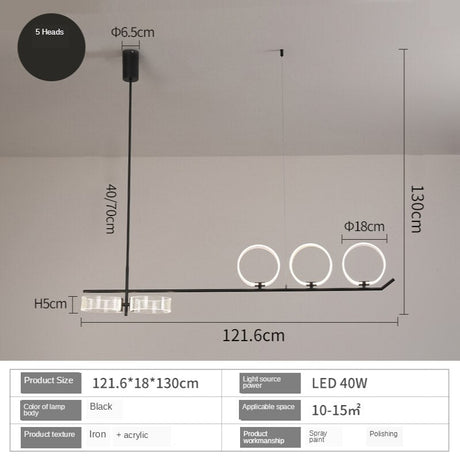 Circular Rings Kitchen Lightings: Stylish Fixtures-ChandeliersDecor