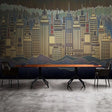 City Buildings Wallpaper for Home Wall Decor-ChandeliersDecor.com