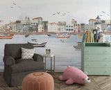 City Escape Wallpaper Mural: Stylish Urban Wall Art-ChandeliersDecor.com