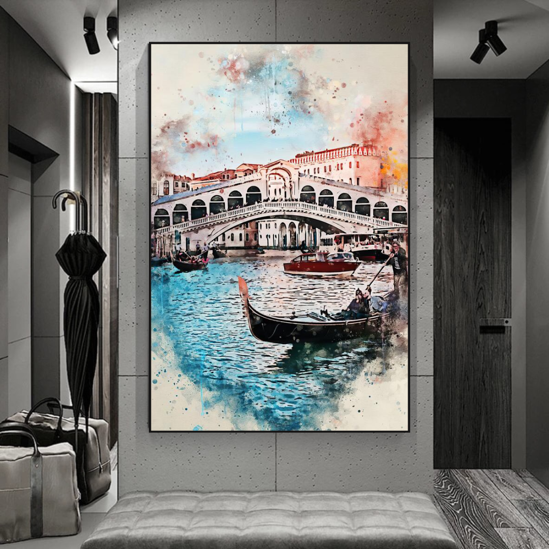 City Venice Landscape Art - Venice Poster-ChandeliersDecor