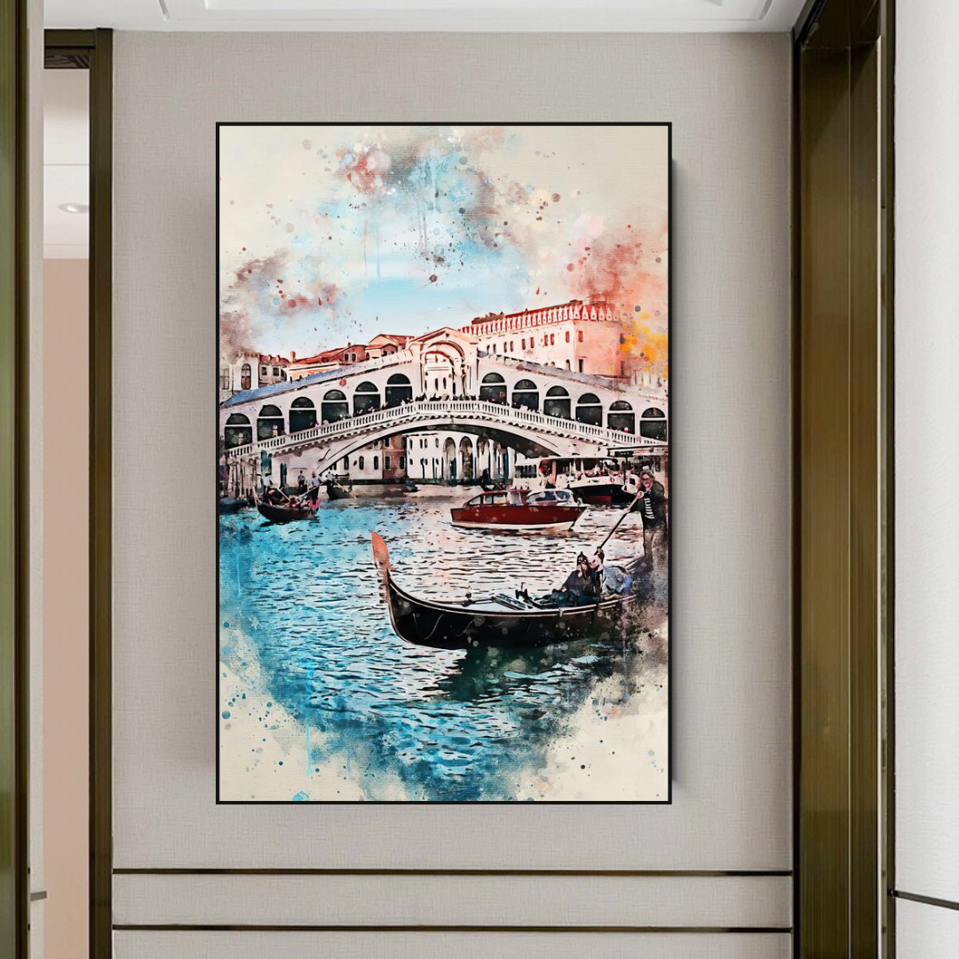 City Venice Landscape Art - Venice Poster-ChandeliersDecor