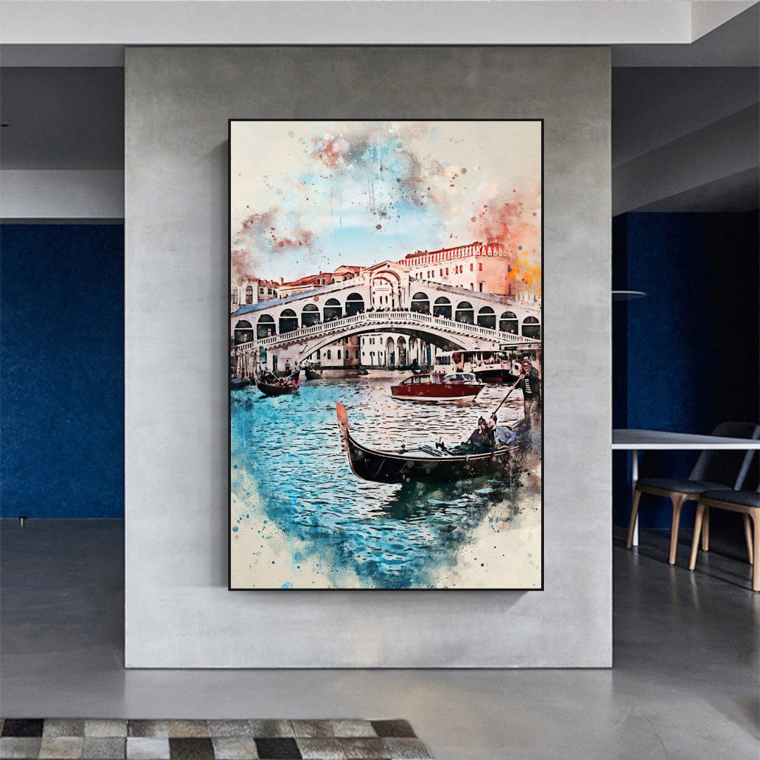 City Venice Landscape Art - Venice Poster-ChandeliersDecor