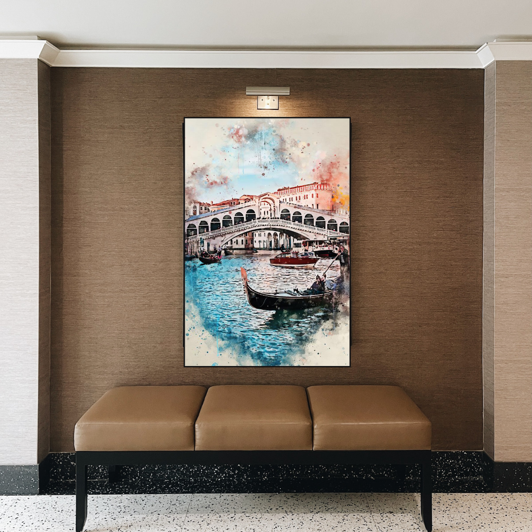 City Venice Landscape Art - Venice Poster-ChandeliersDecor