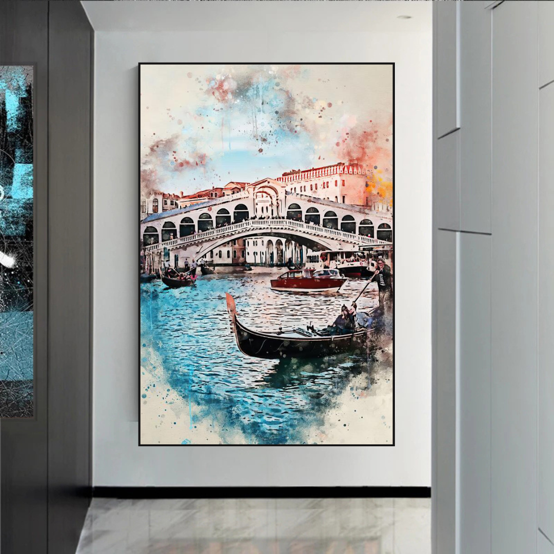 City Venice Landscape Art - Venice Poster-ChandeliersDecor