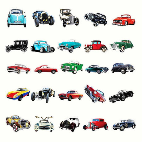 Classic Cars Stickers Pack-ChandeliersDecor