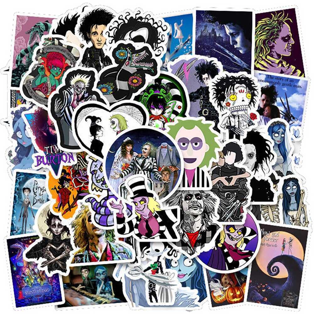 Classic Movie Tim Burton Stickers Pack-ChandeliersDecor