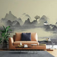 Cloudy Morning Lake Wallpaper: A Stunning Nature Scene-ChandeliersDecor.com