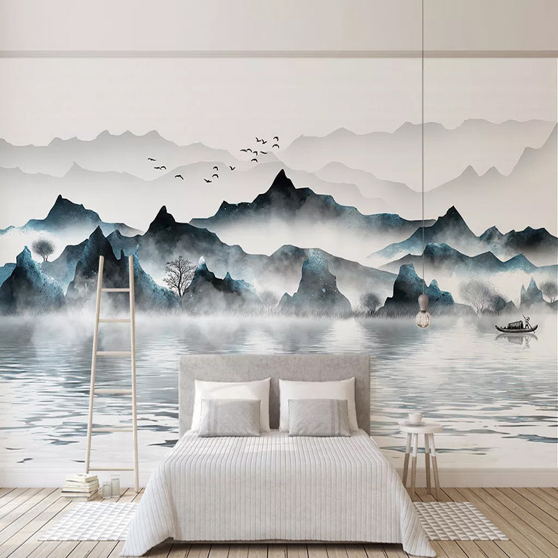 Cloudy Morning Wallpaper - Discover Serene Landscapes-ChandeliersDecor