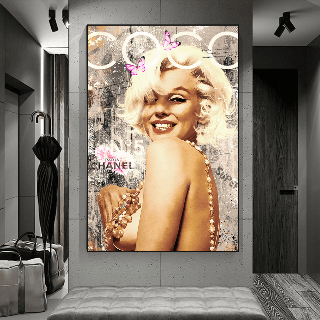 COCO Milano Chanel: Marilyn Poster - Authentic Fashion-ChandeliersDecor