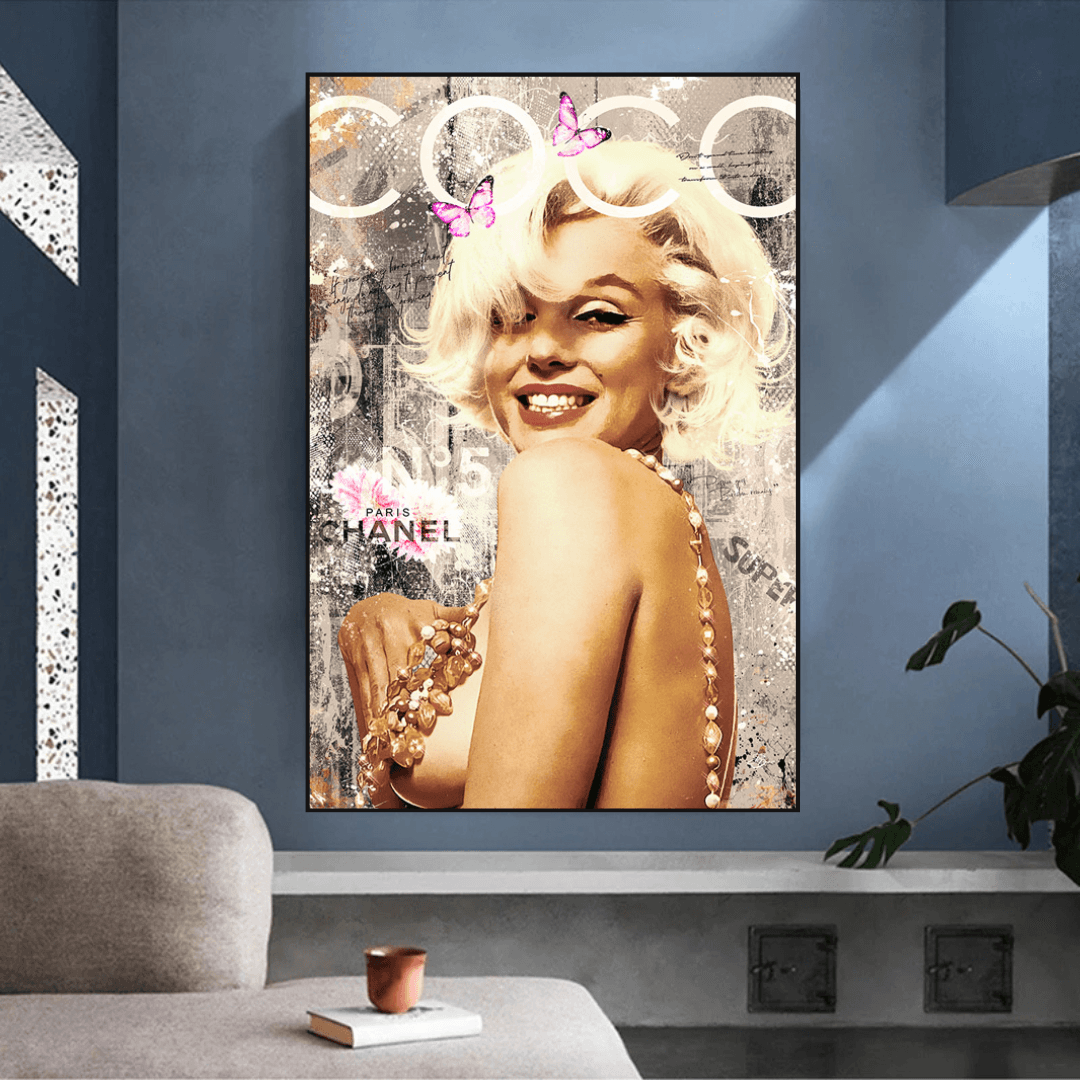 COCO Milano Chanel: Marilyn Poster - Authentic Fashion-ChandeliersDecor