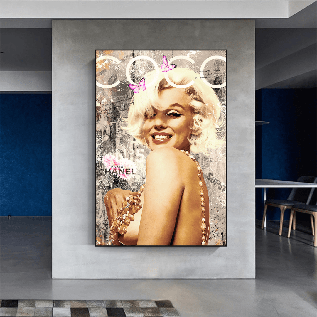 COCO Milano Chanel: Marilyn Poster - Authentic Fashion-ChandeliersDecor