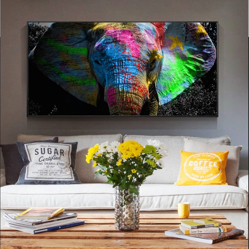 Colours: Elephant Poster - Enhance Your Décor-ChandeliersDecor