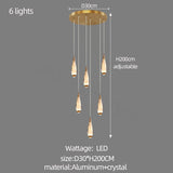 Cones Staircase Chandelier: Exquisite Lighting Solution-ChandeliersDecor