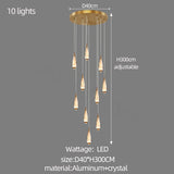 Cones Staircase Chandelier: Exquisite Lighting Solution-ChandeliersDecor