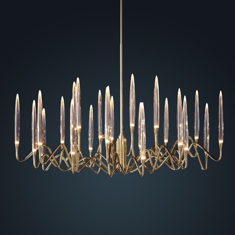 Copper Candles Chandelier: Elegant Lighting Solution-ChandeliersDecor